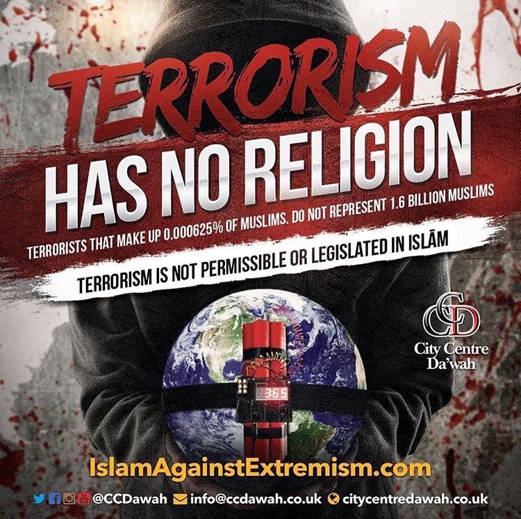 MuhammadShariu's tweet photo. Terrorists that make up 0.000625% of Muslims, do not represent 1.6 Billion Muslims. #AgainstISIS #NOtoTerrorism https://t.co/ESNkjJ9V8U