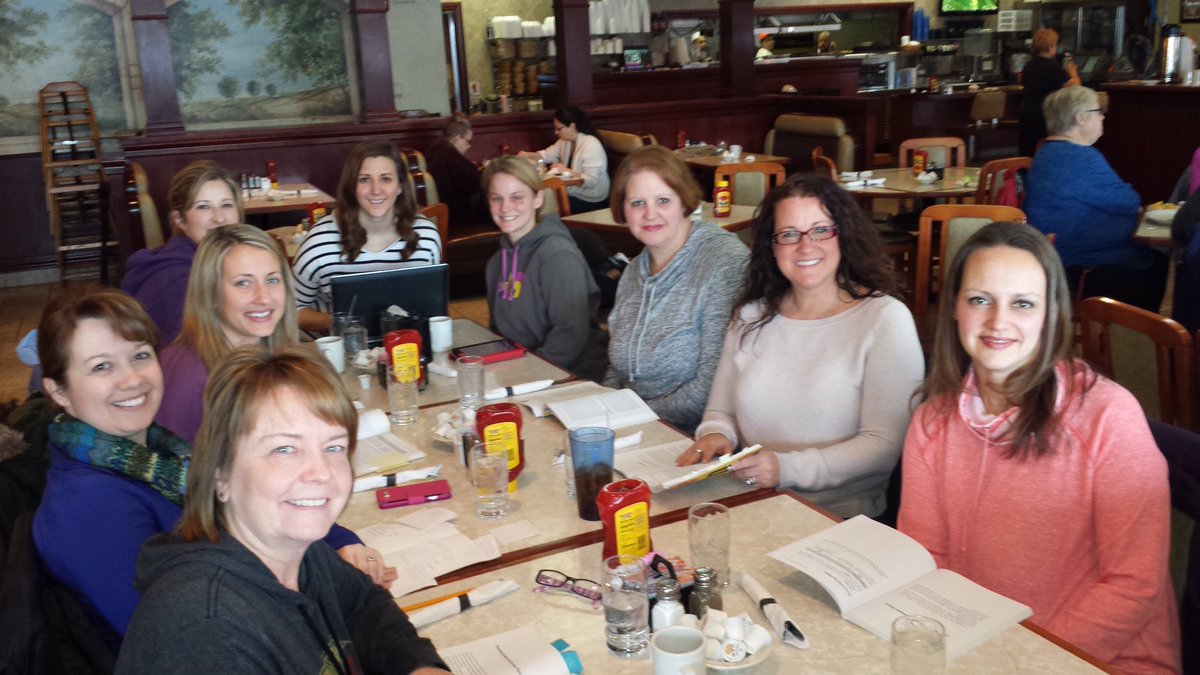 ReaganSDNB's tweet photo. A group of committed Reagan teachers having a Saturday morning book study! @SDNBSchools https://t.co/EPRMg04rKq