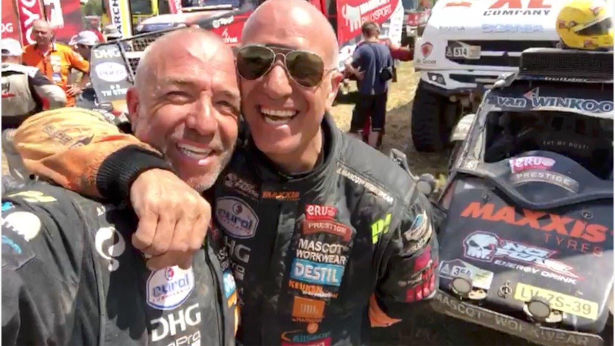 WE DID IT!!! ✔️🎉🎉🎉 Finished #Dakar2017 with my bro <a href="/TimCoronel/">Tim Coronel</a> 👊🏻 Thanks for all! 👏🏼Buenos Aires, we're coming! 🇦🇷