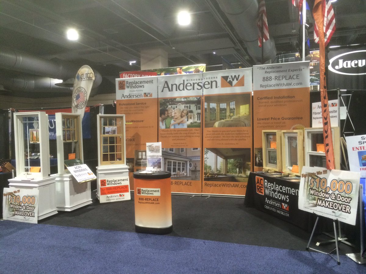 ACRE_Windows's tweet photo. Come stop by our TWO booths at the @PhillyHomeShow! Get special offers and check out our interactive #thermatru door display #homeshowlife https://t.co/CmXuTZN3Ey