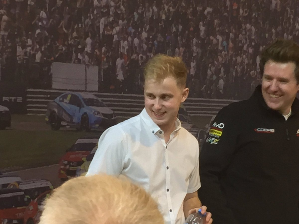BrsccHQ's tweet photo. Former @BRSCC_Fiesta racer turned @DunlopBTCC star @ASuttonRacing on the @DunlopLive stand. Could you follow in his footsteps? https://t.co/bWhkuMLFlw
