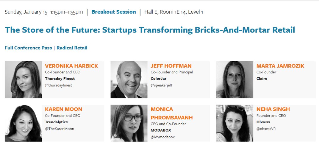 nyftlab's tweet photo. Join @ThursdayFinest @SayHiToClaire @TrendalyticsCo &amp; @speakerjeff for the #nrf17 #RadicalRetail Panel. Info here: https://t.co/wsSH3lLqzM https://t.co/ZtuIMgdgc9