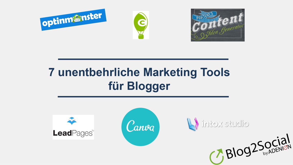 Blog2Social's tweet photo. 7 Marketing Tools für deinen Blog - Hol dir Hilfe für #Content, #Grafiken, #CrossPromotion oder #PerformanceAnalys https://t.co/PbkHylvVYA https://t.co/yP52WdvRvB