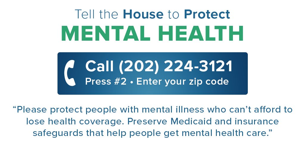 Advocacy Alert - Be prepared to call your representative on January 17th to protect Mental Health care