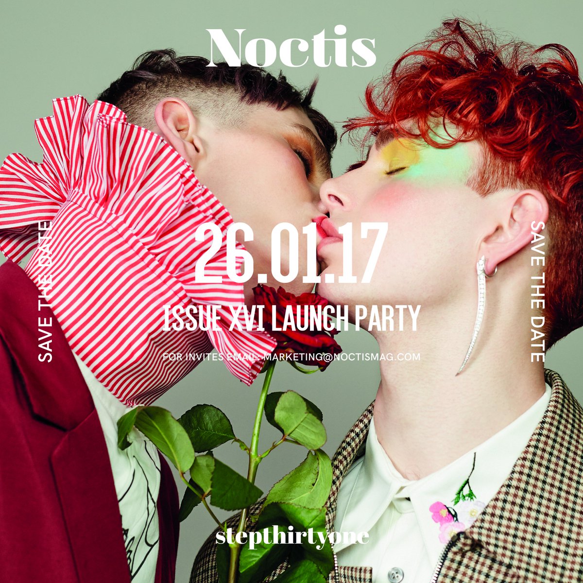#SaveTheDate Noctis XVI Launch Party
RSVP to marketing@noctismag.com 
#LoveWins 💋💋
