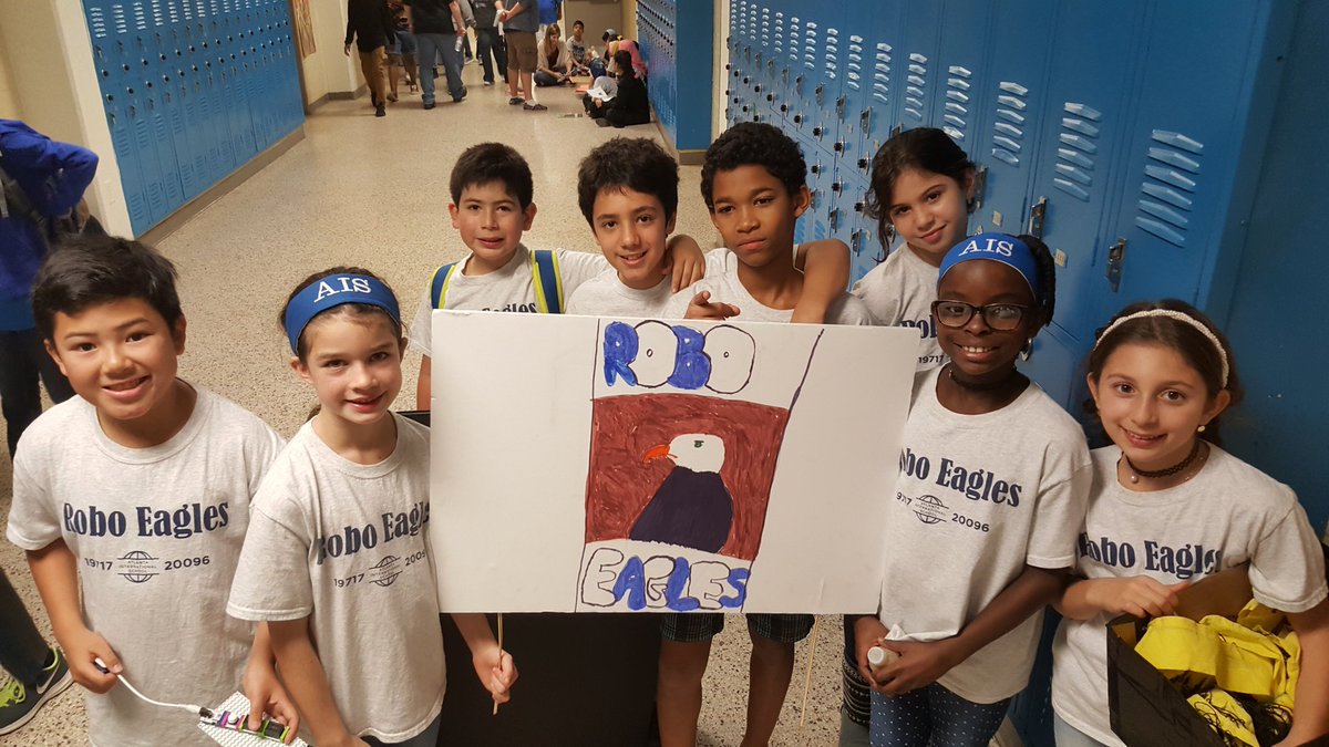 AISLearns's tweet photo. We are #AIstrong going into our project presentation! @AIS_Eagles via @aisciguy https://t.co/cO9MxEyIPF