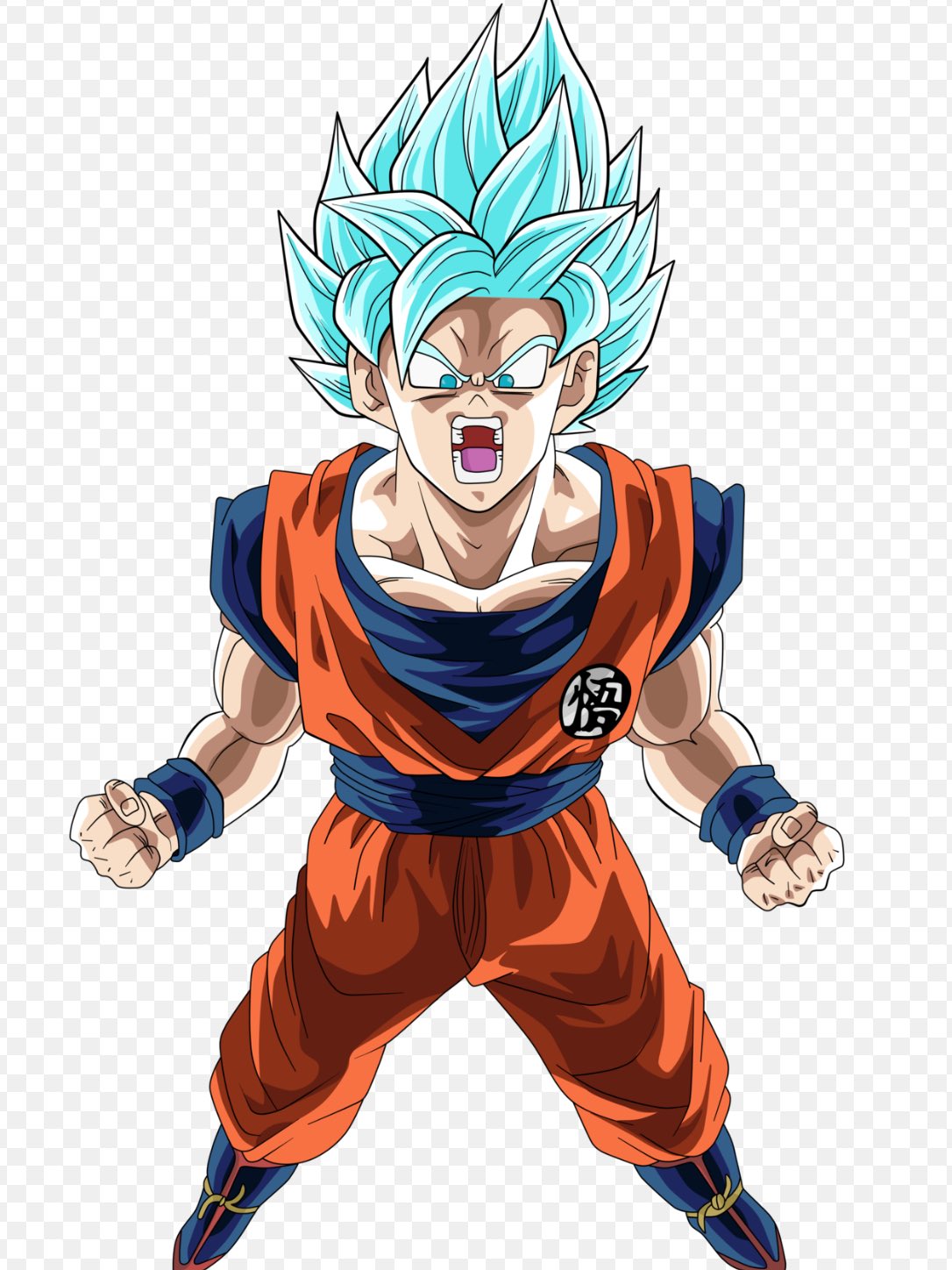 Goku Super Saiyan God PNG Image