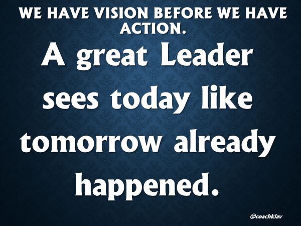coachklav's tweet photo. Ensure your vision drives the actions that motivate and move you forward.  
#coaching #leadership #goals https://t.co/5Nf71g7pdO
