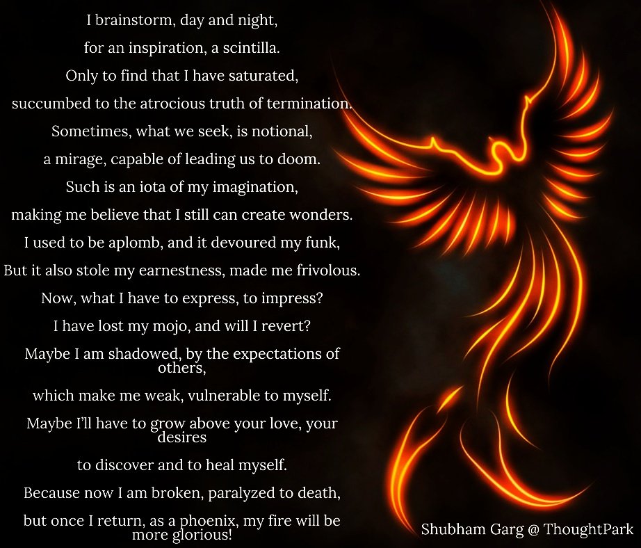 ThoughtPark's tweet photo. It's when you die from within, you're ready to fly high!
@getshubham #inspires #poem Relapse @ #thoughtpark  
More@ https://t.co/0wYgk06vLn https://t.co/KQcnJsqedm