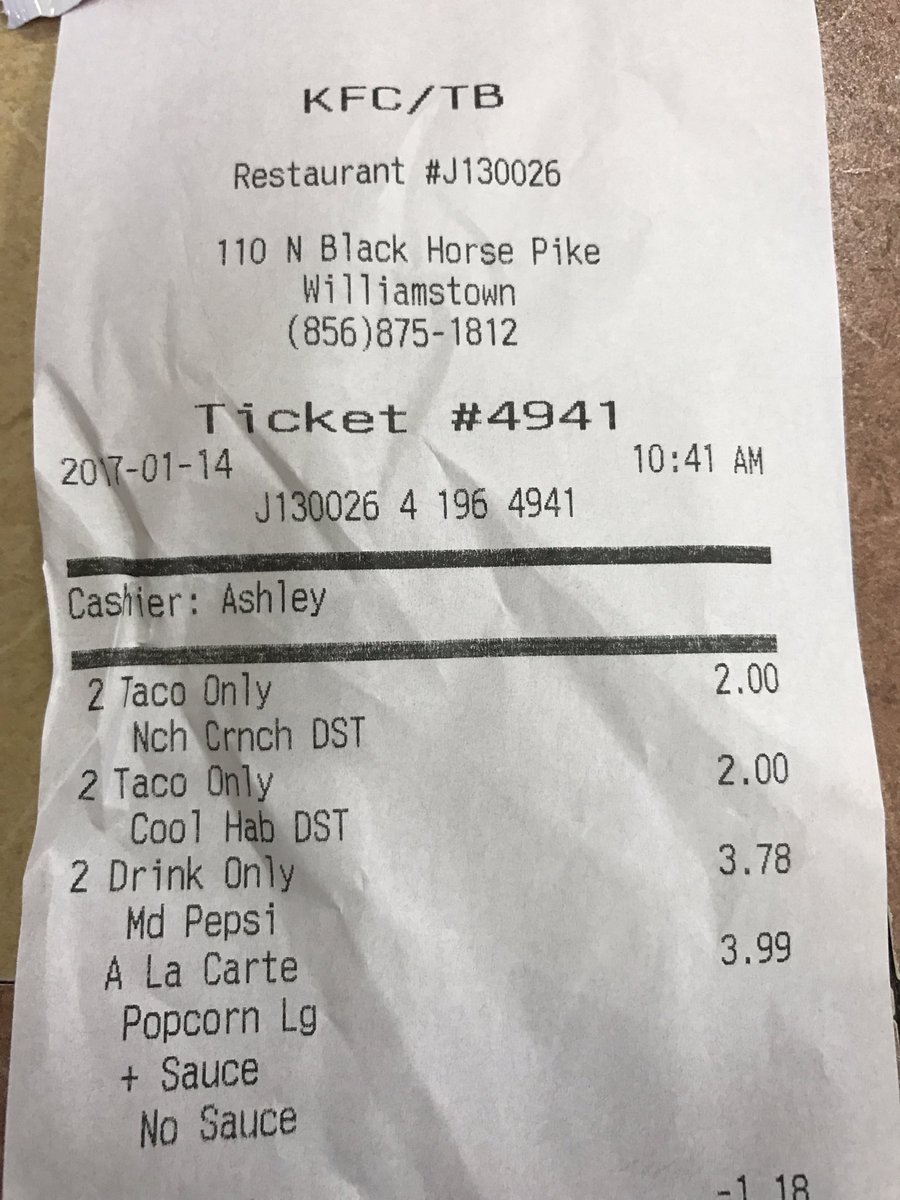 LatiNillionaire's tweet image. @kfc @tacobell #KFCTacoBell Had #MajorProblems! Closed when its suppose2B Open 10:38 opening! No original chicken &amp;amp; No sweet sauce tacos?