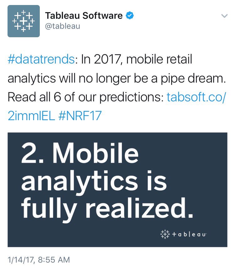 SaltAnalytics's tweet image. Dear @tableau we couldn't agree more! DM us to find out how we are doing just this within the restaurant space.