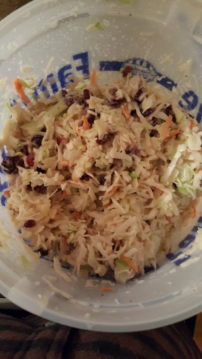 stelaufly's tweet photo. @createchurch made my coleslaw for tonight https://t.co/mSaWUnZiMy