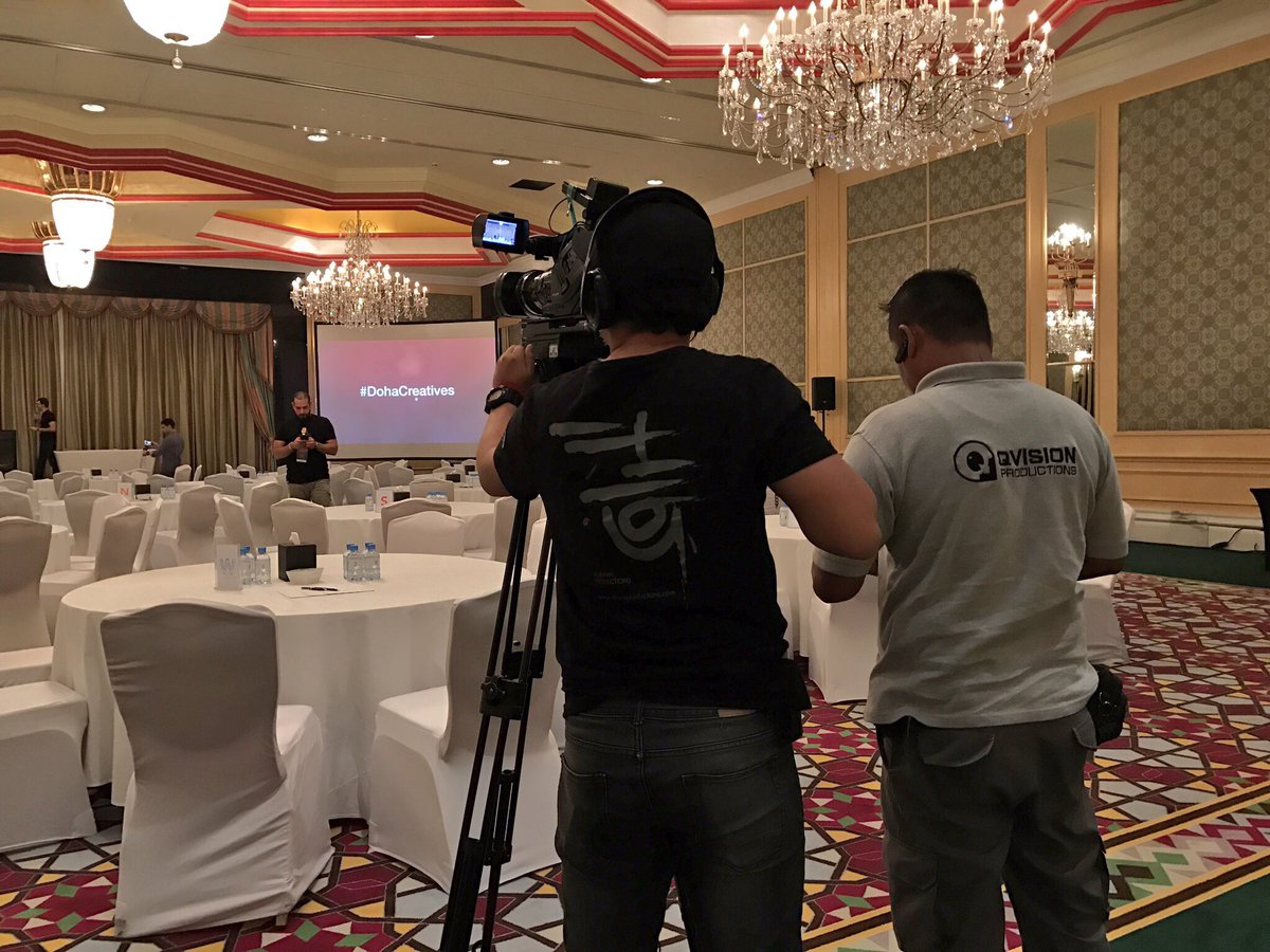 DohaCreatives's tweet photo. Our gathering just started! We couldn't have done this without our official media partners @ARP_qatar &amp; QVision

Thanks you

#DohaCreatives https://t.co/JrMOIZuJ9k