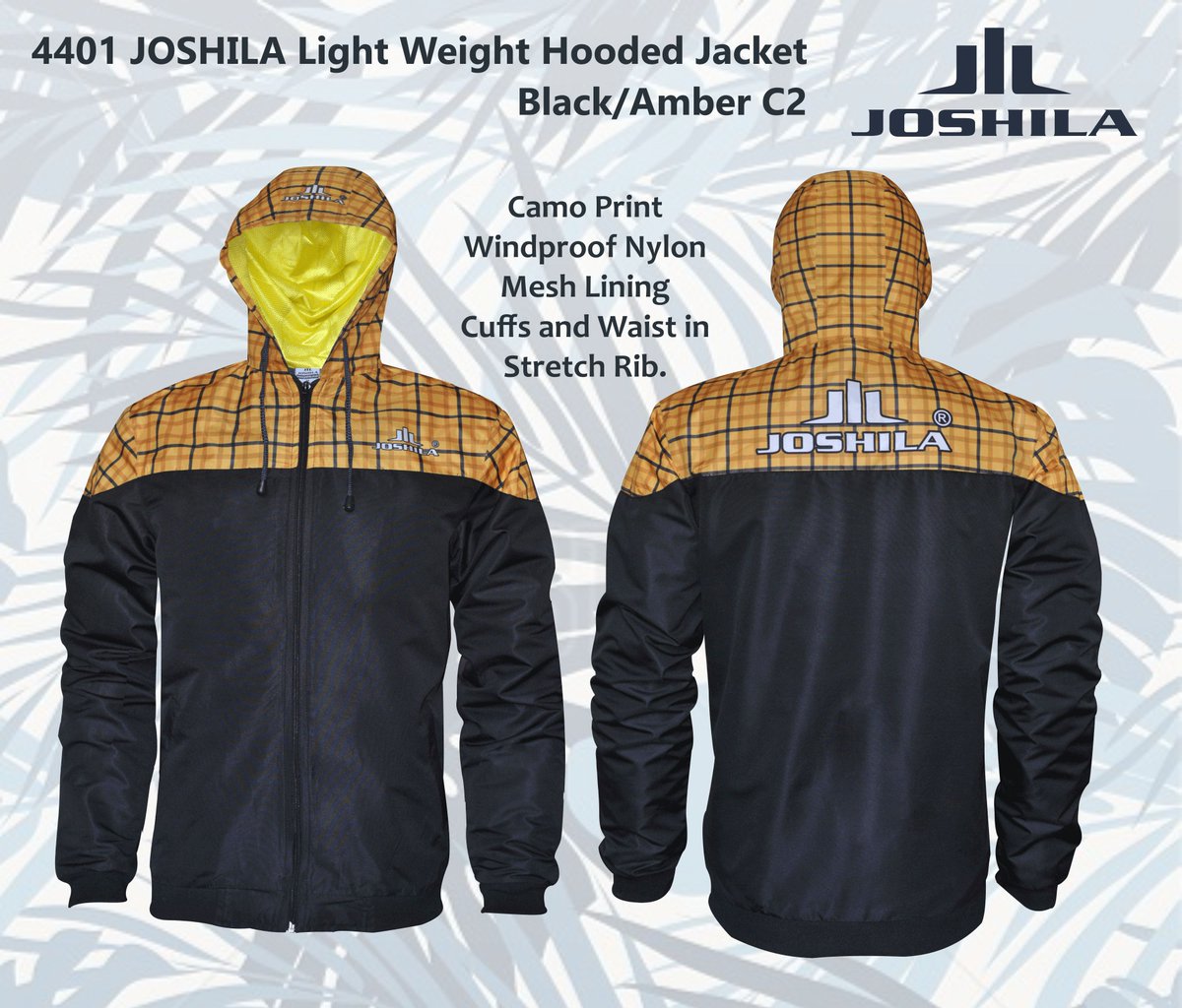 joshilasports's tweet image. 4401 Windbreaker Hoodie Black Amber C2