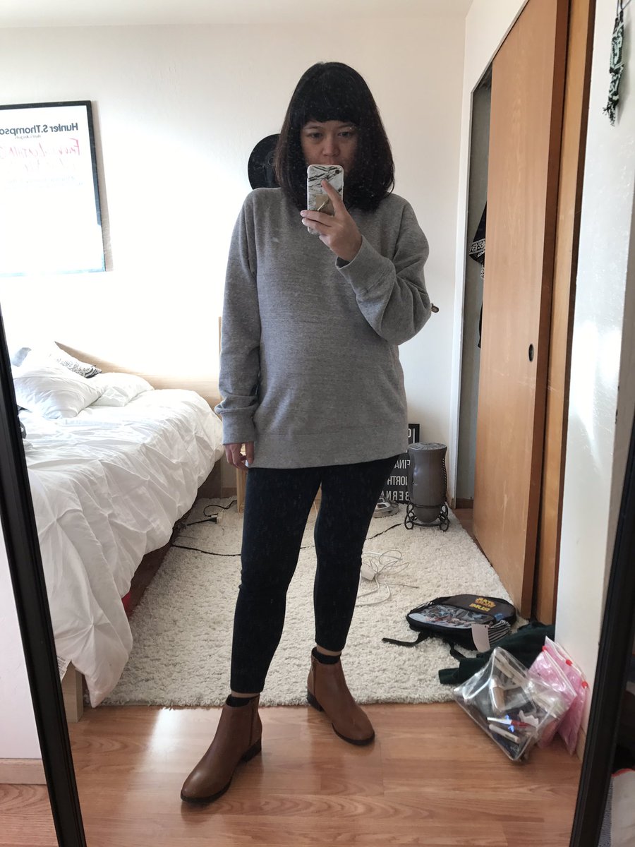 Don't know if I'm showing off my 35 week bump or my new booties.