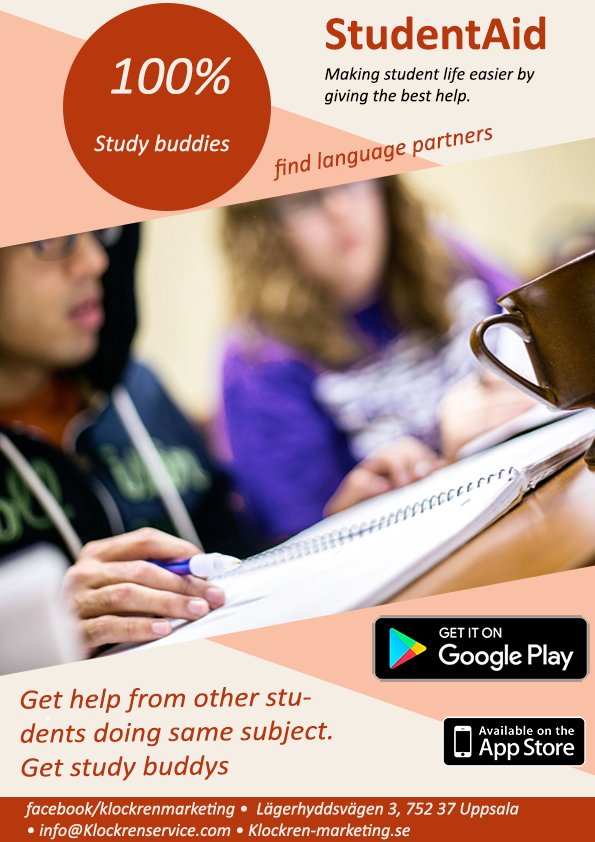 KlockrenSoftwar's tweet photo. Powered by @KlockrenSoftware is  Student aid a mobile application where a student can get help from other students doing the same subject https://t.co/MKClDmL29I