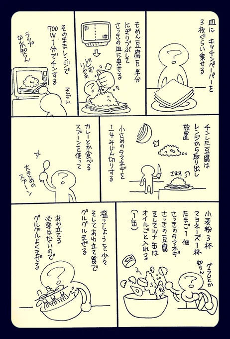 料理好きが見たら気が狂いそうな雑料理レシピ【豆腐とツナのナゲット】 