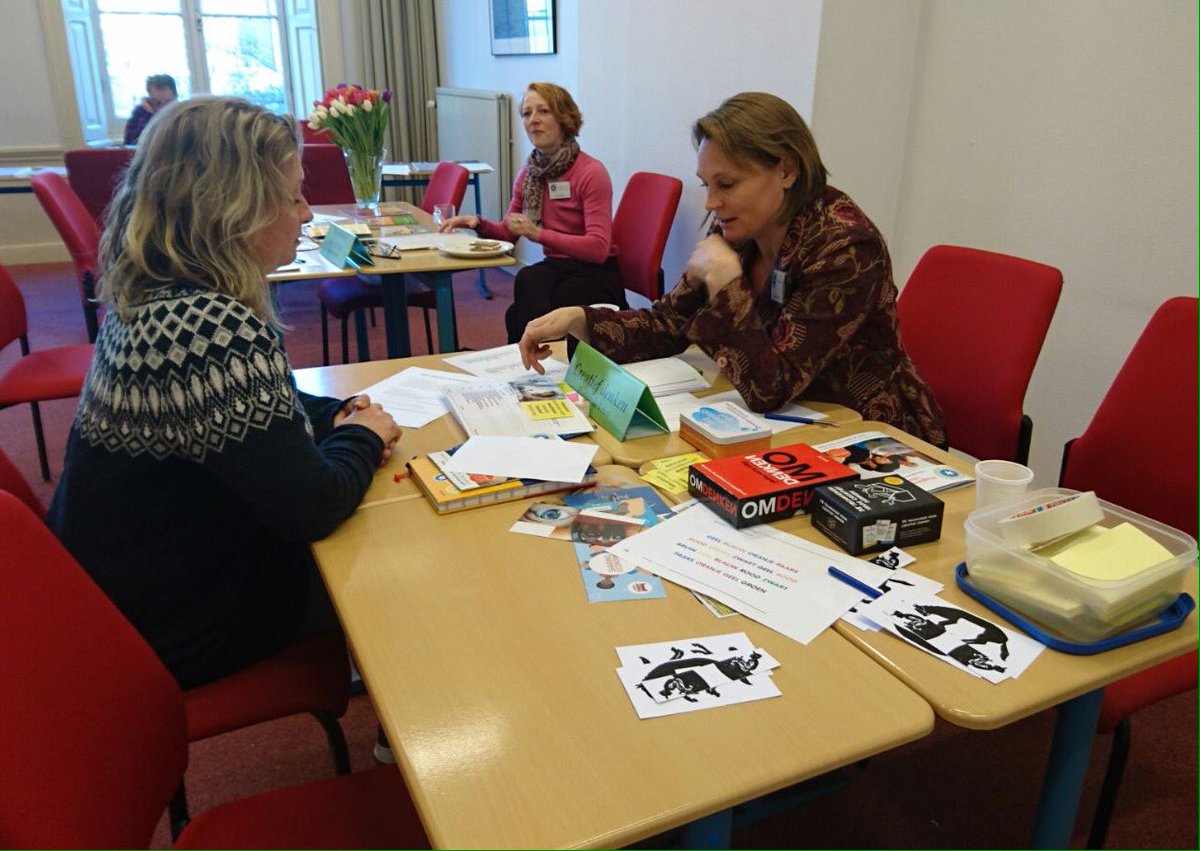 Inspirerende middag b/d <a href="/VU_Utrecht/">VUUtrecht</a> wr ik veel versch. bezoekers mocht uitleggen wat Creatief denken is en dat er nu ook een cursus in is!👍