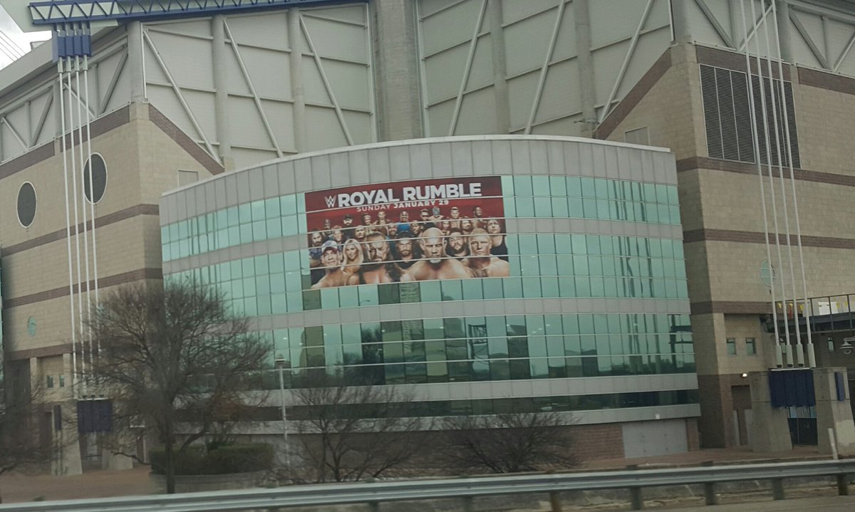 The <a href="/Alamodome/">Alamodome</a> is getting ready for <a href="/WWE/">WWE</a> to tear the house down can't wait!