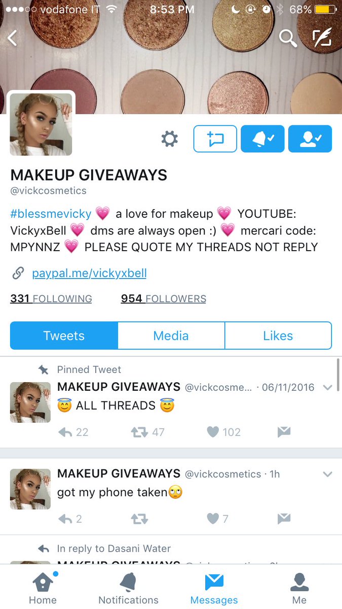 eyevitness's tweet photo. @vickcosmetics proof https://t.co/RYHm1u1ZpX