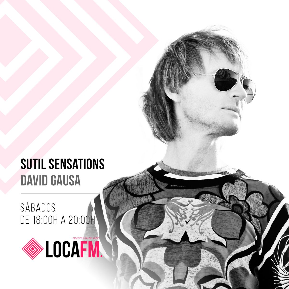 locafm's tweet photo. Comenzamos un nuevo programa de #SutilSensations con @davidgausa en #LocaFM https://t.co/aaxkegT5Zl