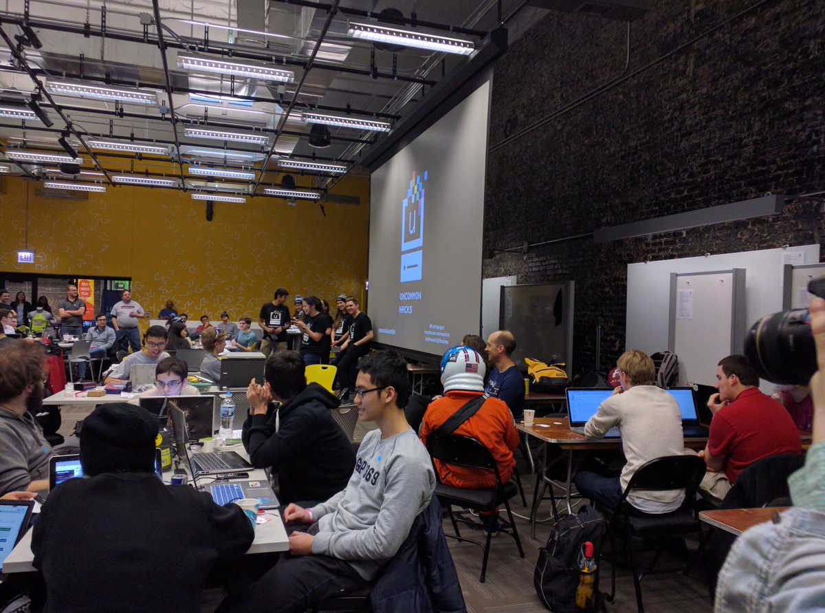 MLHacks's tweet image. #uncommonhacks is kicking things off by busting some Rhymes