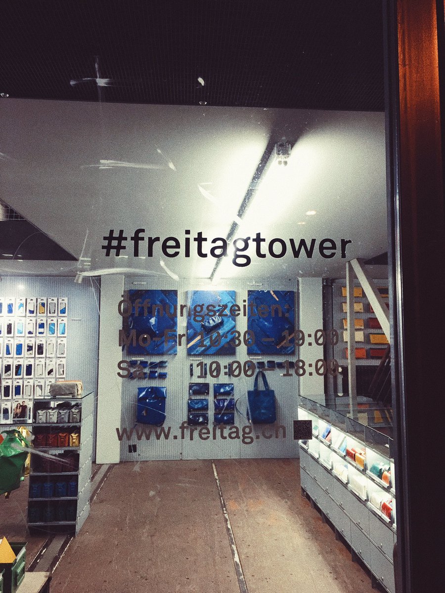 FRYTG's tweet photo. Finally made it to the @freitaglab flagship store in Zurich 🙋🏻♂️ #freitagtower https://t.co/ZICXZVIqZE