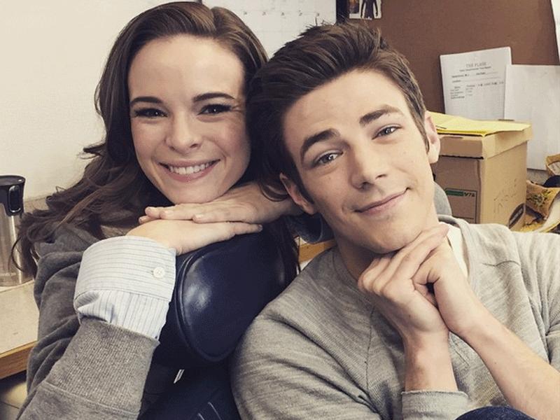 DaniellePokemon's tweet photo. Danielle Panabaker &amp; Grant Gustin as Eevee and Pikachu ⚡️ #HappyBirthdayGrant #TheFlash #Pokemon https://t.co/eJ7DwyoRpB
