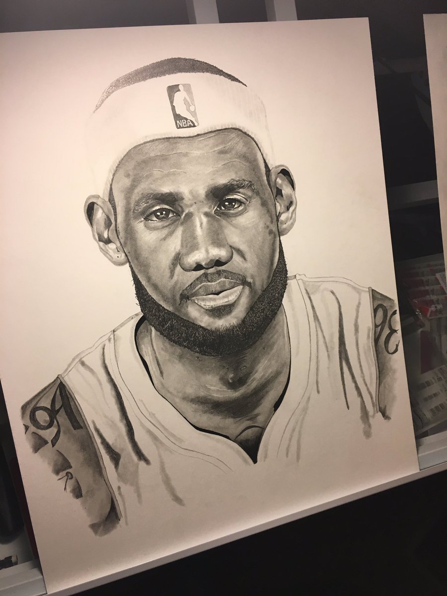 LethalBhudda's tweet photo. My "Ballers &amp; Allstars"new entry, Cleveland Cavaliers LeBron James. #art #artist #drawings #pencils #sketch #Cavaliers #LeBronJames #NBA https://t.co/lPpgUabMCb