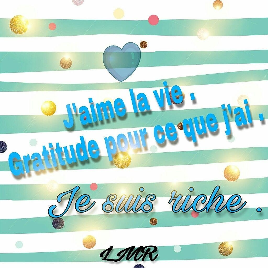 Ayons de la gratitude pour ce que nous avons. #Gratitude2017 #motivations #amour