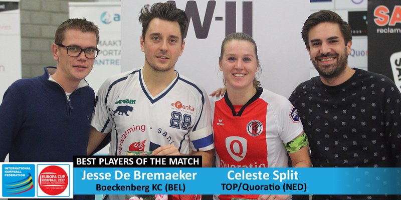 korfball's tweet photo. MVP's of IKF #ECUP2017 game: TOP/Quoratio (NED) - Boeckenberg KC (BEL)
📸 Photo by @actiefotografie #korfball #korfbal #corfebol #korfbol https://t.co/4W5gQCCwYK