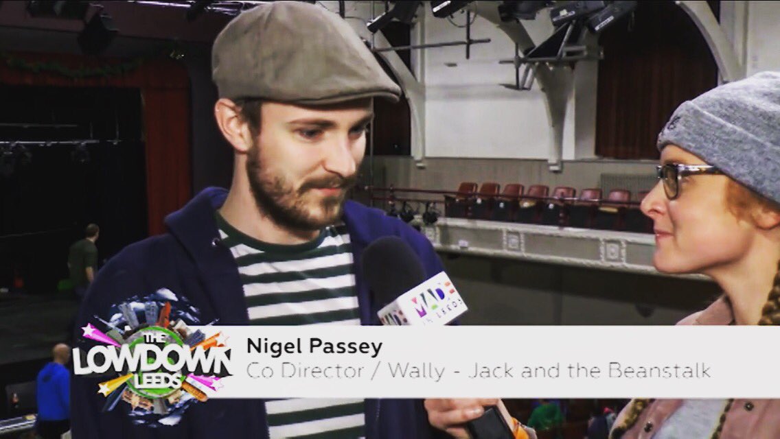 Mr_NigelPassey's tweet photo. Cheeky little interview for @madeinleeds promoting our Pantomime #madeinleeds #panto #jackandthebeanstalk 20th-22nd/25th-28th January https://t.co/yNbwpylffd