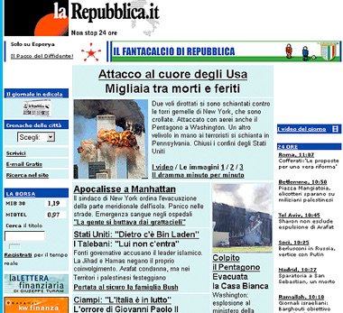 nonleggerlo's tweet photo. #repit20, l’home di @repubblicait l’11 settembre 2001. 

(Qui la timeline: https://t.co/1UyHGMs38a) #nonrassegna https://t.co/A1rV3XvDzu