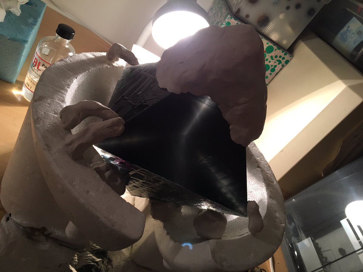 antscala's tweet image. Final stage of construction of my newest piece 'Nexus' for #Collect17. As of Tuesday, the REAL #Coldworking begins.... #glass #sculpture