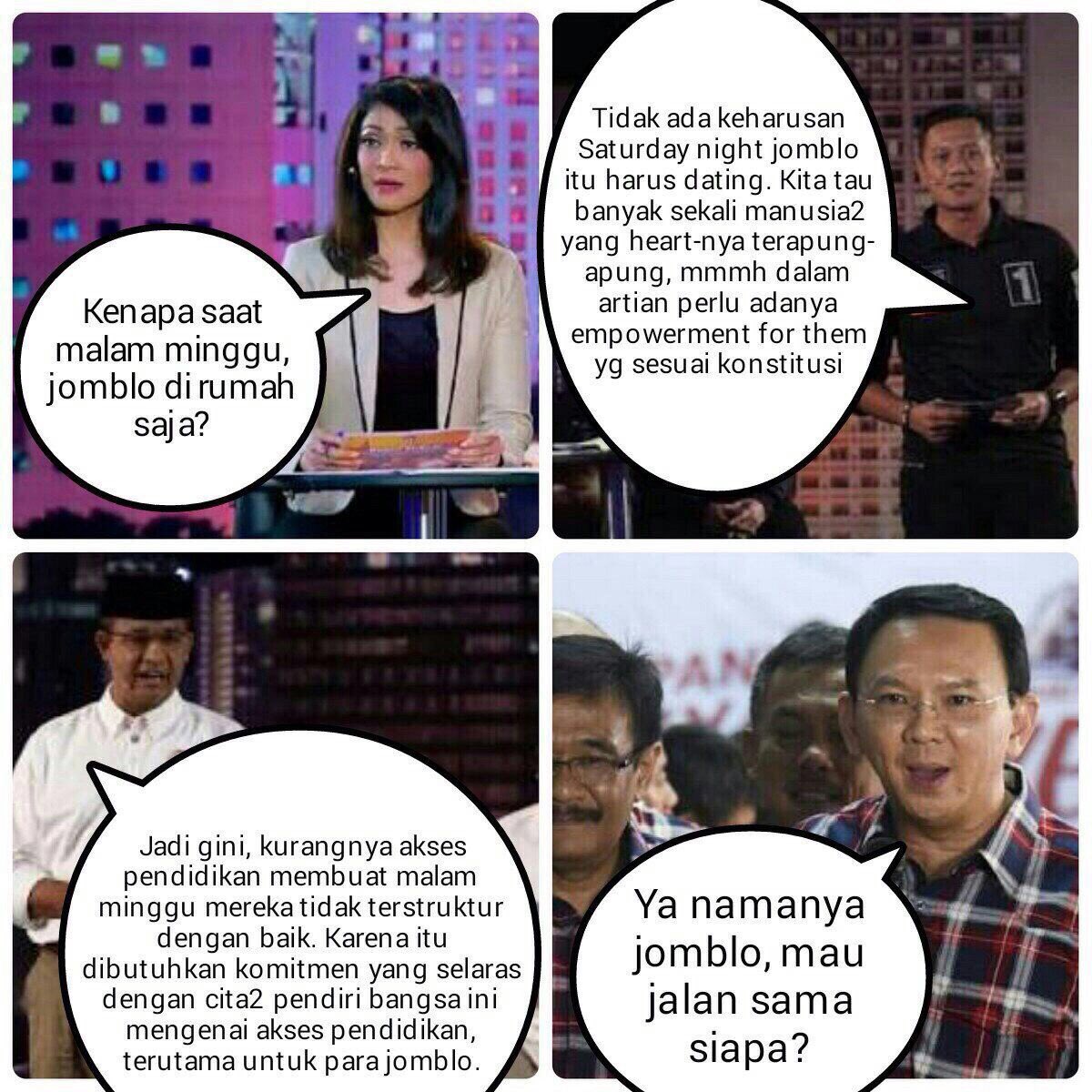 Gambar Meme Kocak Debat Cagub Guyonreceh