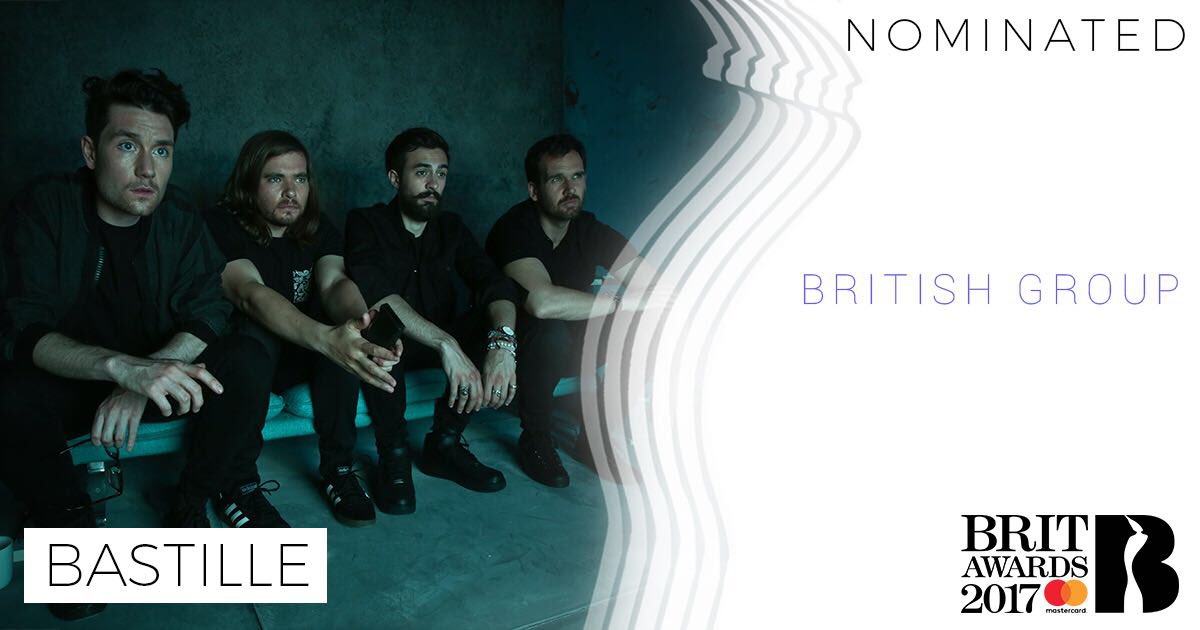bastille's tweet photo. Very excited to have been nominated for "British Group" at this years #BRITS https://t.co/GFWfLtNyWw