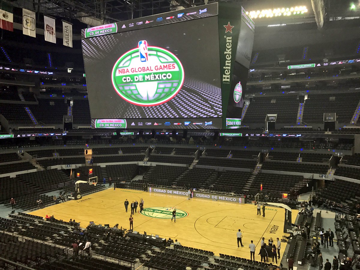 cayleighgriffin's tweet photo. Game day in Mexico City! Spurs take on the Suns at 5 pm CT on @FOXSportsSW - tune in! #NBAMexico25 #NBAGlobalGames https://t.co/R0HWpfHCLd