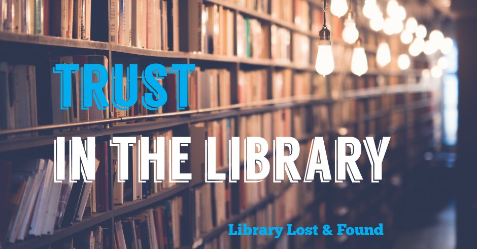LibLostFound's tweet image. How one librarian is working to rebuild trust in her library. librarylostfound.com/2017/01/12/tru… #saturdaylibrarian