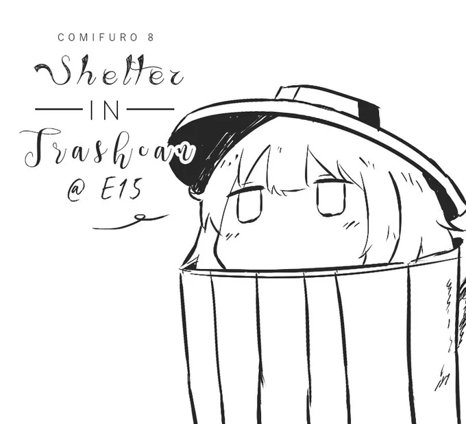 Shelter Circle is joining trashcan at E-15 to bring back last year merch #comifuro8 #CF8 #comifuro 