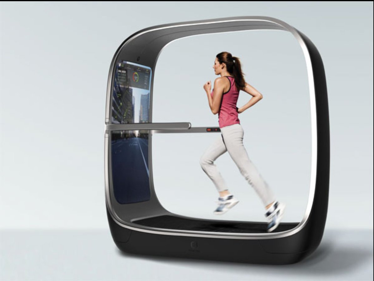GK_ventures's tweet photo. Is this the future of #smartexercise => treadmill where the screen can increase your adrenaline or make you feel more relaxed. https://t.co/CCTuhS6h10