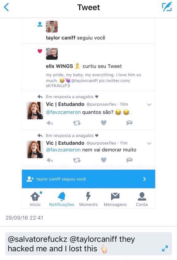 <a href="/taylorcaniff/">Taylor Caniff</a> They hacked me and I lost your follow. Please follow me and make me happy again.