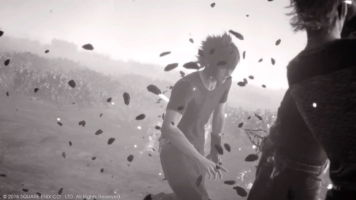 Hiherasthar's tweet photo. Petals on the wind. #Prompto #Noctis #Gladio #Ignis #Duscae #Photo #Spoiler #FFXV #FFXVsnapshot #PS4share https://t.co/9imHpYTQFN