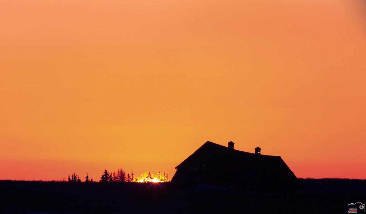 YEGHugo's tweet photo. #yeg #canada150 #sunrise #countdown13 #exploreedmonton #explorecanada #travelalberta #rural #cityofedmonton #sun #silhouette https://t.co/qWZz1vUfn5