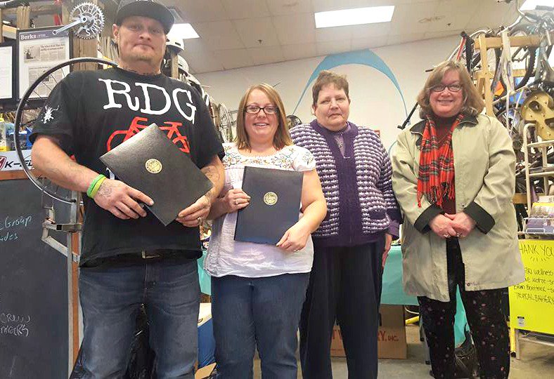 readingbikehub's tweet image. Congrats to Stacey &amp;amp; Jason who received commendations from @ReadingPAGov City Councilwomen for their dedication: youtube.com/watch?v=DQ0Xvl….