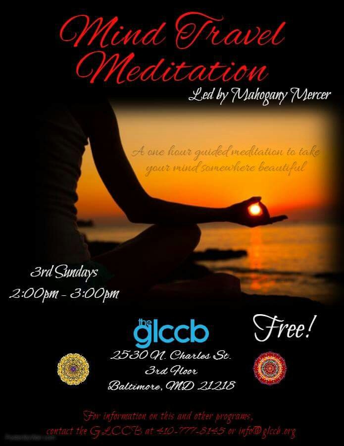 HealingSanct444's tweet photo. Tomorrow @GLCCB 2pm #glccb #meditation #baltimore https://t.co/nnhKmZricL