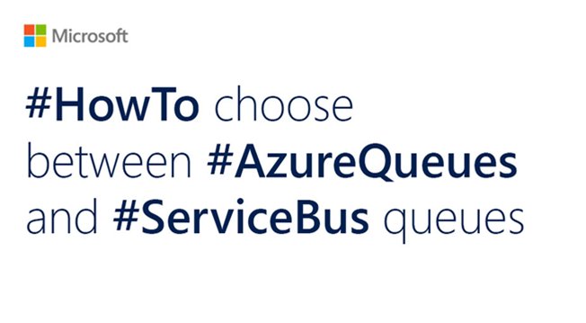 AzureSupport's tweet image. #AzureQueues and #ServiceBus queues - choose which solution better meets your needs: aka.ms/p3v6h