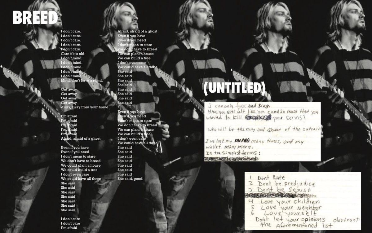 CudderNonstop's tweet photo. "Steps to Nirvana" a booklet I designed in honor of the late Kurt Cobain✌🏾️ https://t.co/g2CCLqgz9m