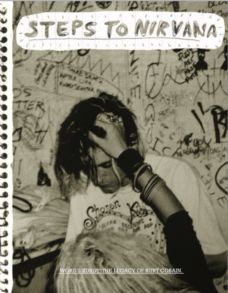CudderNonstop's tweet photo. "Steps to Nirvana" a booklet I designed in honor of the late Kurt Cobain✌🏾️ https://t.co/g2CCLqgz9m