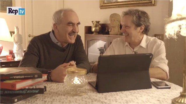 repubblica's tweet photo. #Repit20, gli auguri di @ernieassa e @Ginocastaldo: "Ecco la grande musica di Rep.it" https://t.co/k3Qg0MJ6qv https://t.co/aF9sqvtZNx