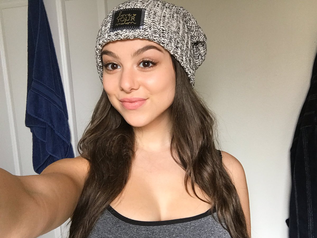 kirakosarin's tweet photo. Loving my @LoveYourMelon beanie 😍 And really love that 50% proceeds go to pediatric cancer research ❤️ https://t.co/0r8985O7SC